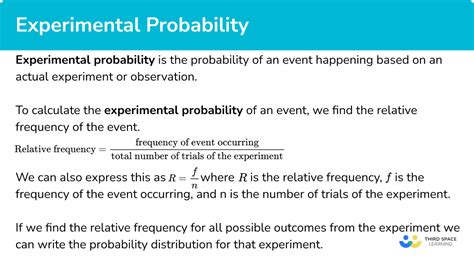 how is experimental probability used